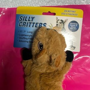 NEW Tekno  Silly Critter SQUIRREL BNWT stuffless Dog Toy NEW machine washable
